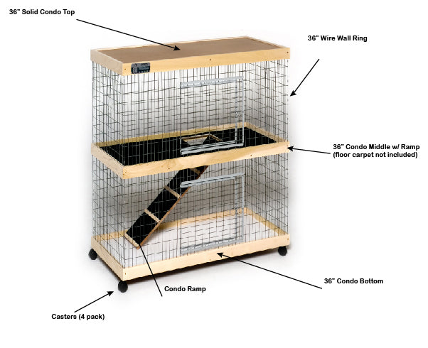 3100  Replacement Condo WIRE WALL only - 36"