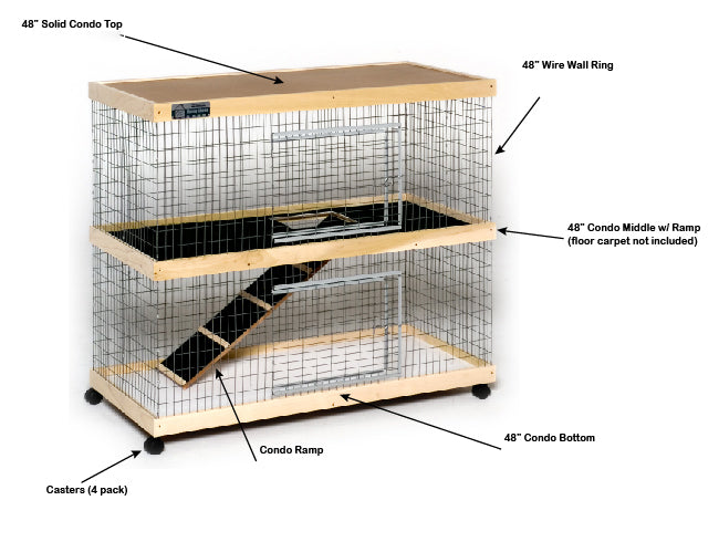 3075  Replacement Condo WIRE WALL only - 48"